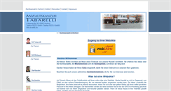 Desktop Screenshot of anwaltskanzlei-tabarelli.de